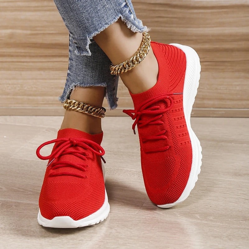 Tenis Feminino Macio Lia Vermelho